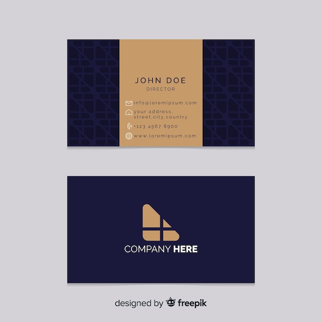 Free vector business card