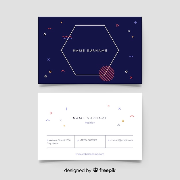 Free Vector business card