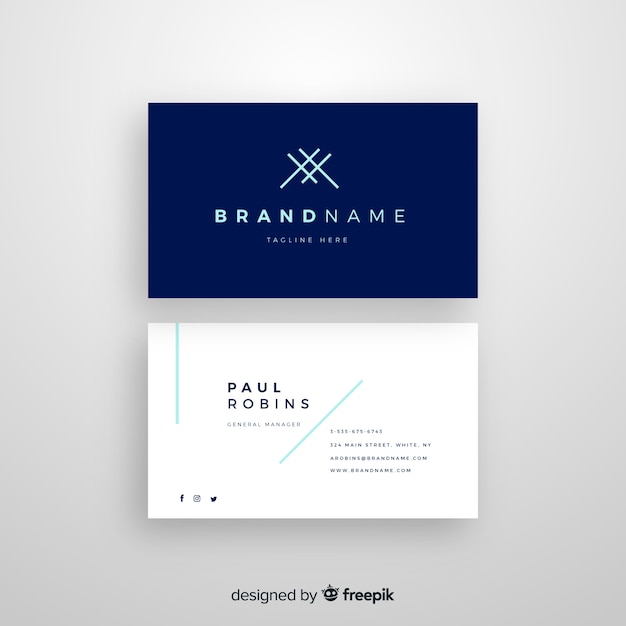 Free vector business card