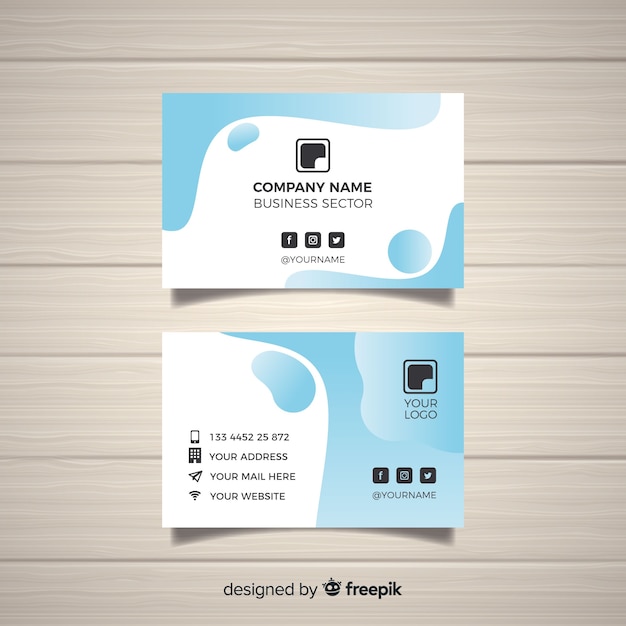 Free Vector business card