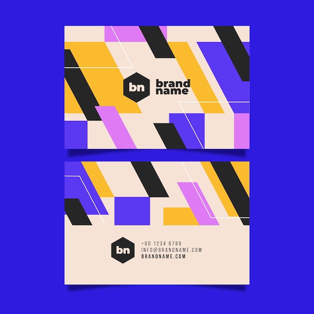 Business cards geometric style