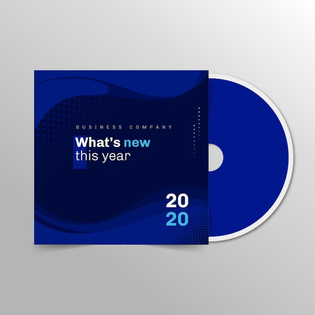 Free Vector business cd cover template