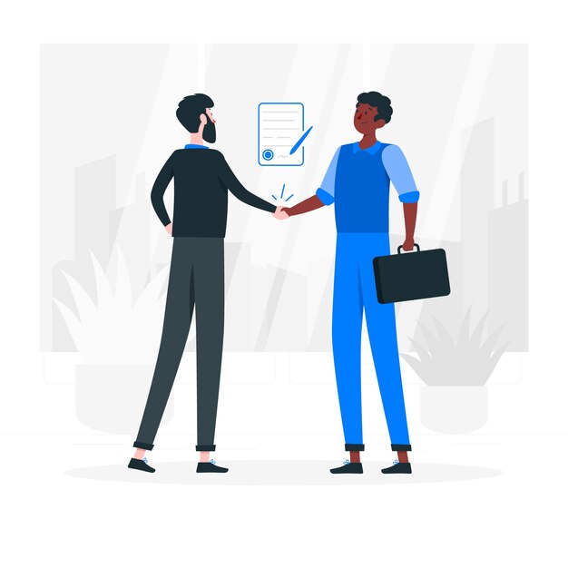 Business deal concept illustration