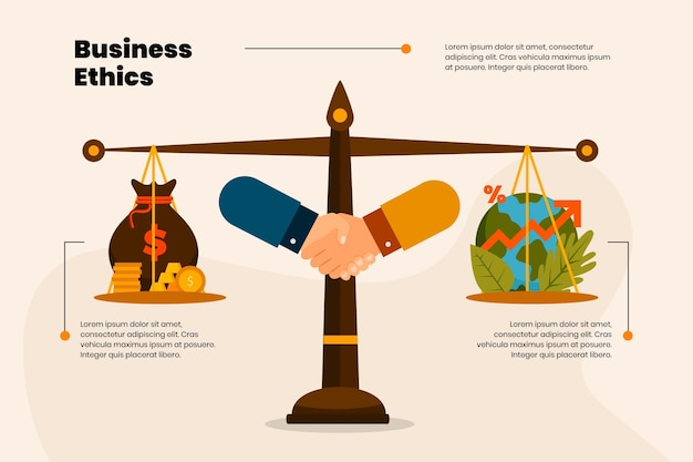 Free Vector business ethics illustration