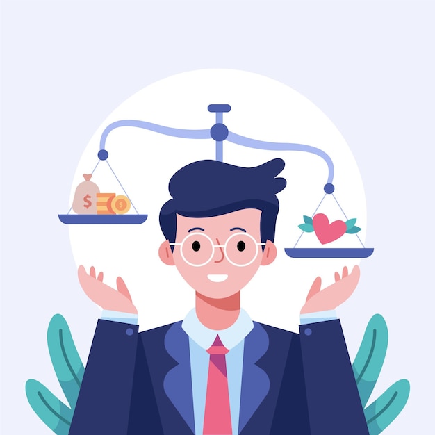 Free vector business ethics illustration