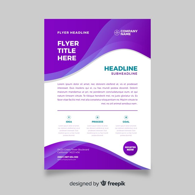 Business flyer abstract template