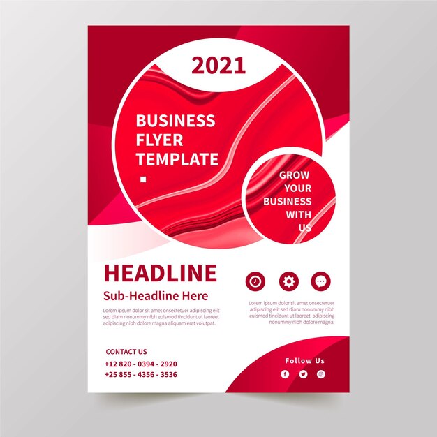 Business flyer template concept