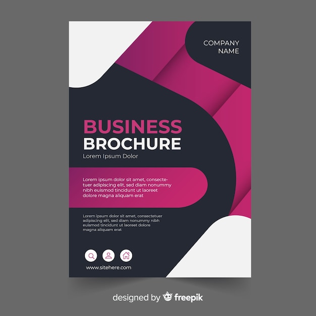 Free Vector business flyer template 