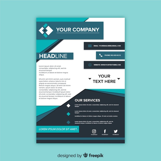 Business flyer template 