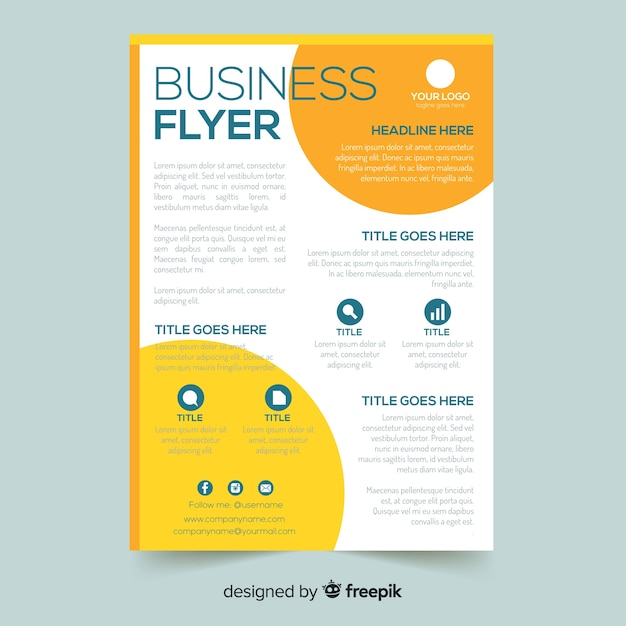 Business flyer template