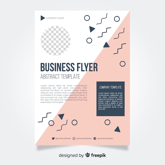 Free vector business flyer template