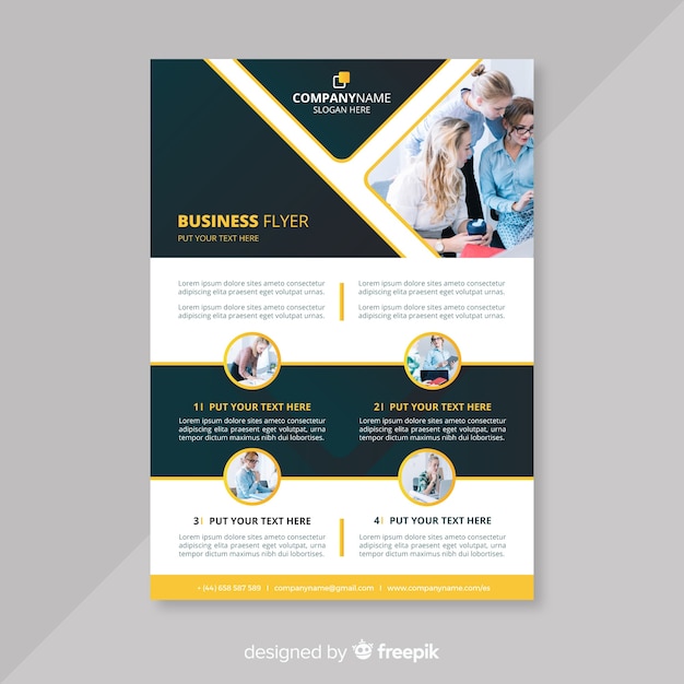 Business flyer template 