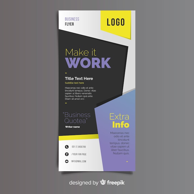 Business flyer template