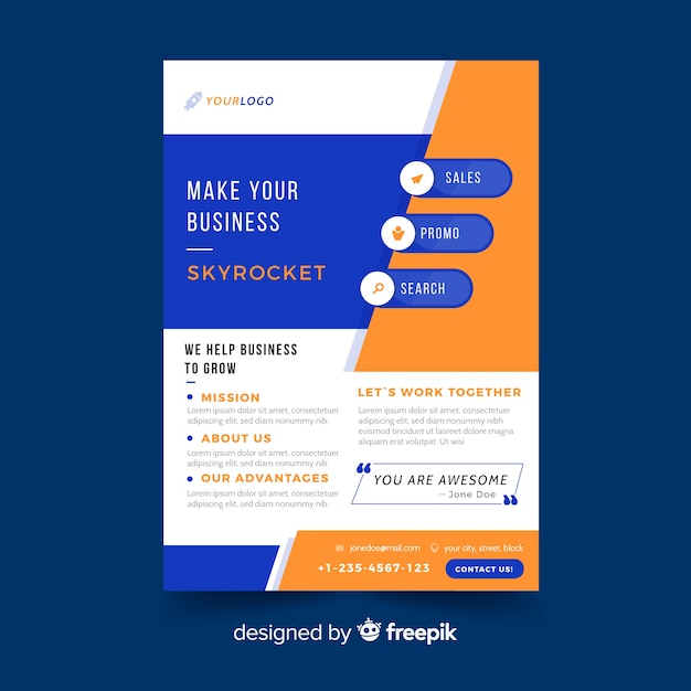 Business flyer template