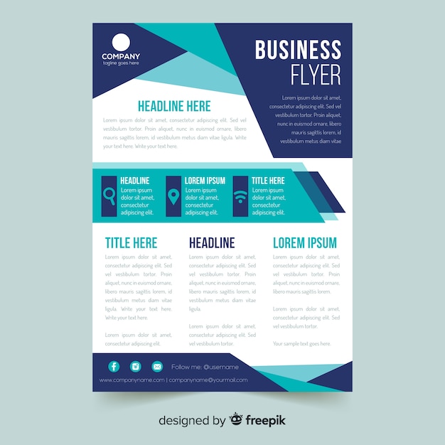 Business flyer template