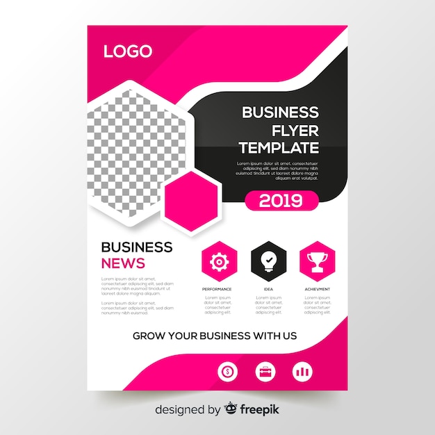 Free Vector business flyer