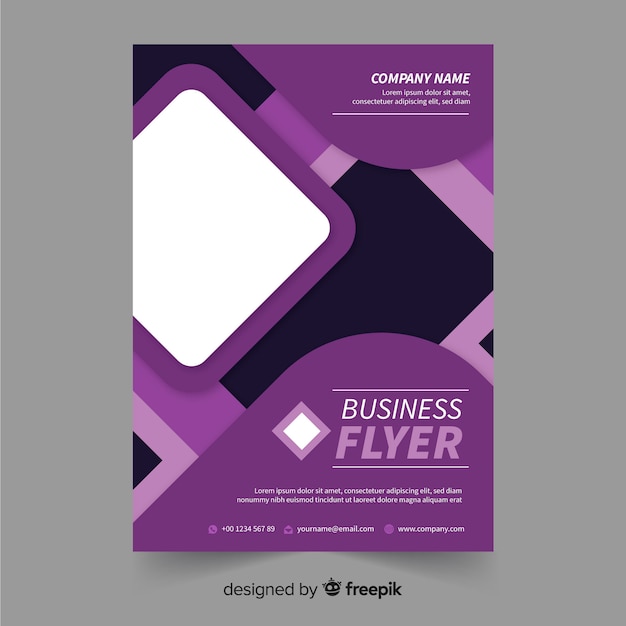 Free Vector business flyer