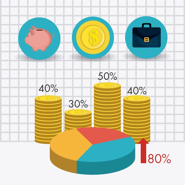 Business growth and money savings statistics 