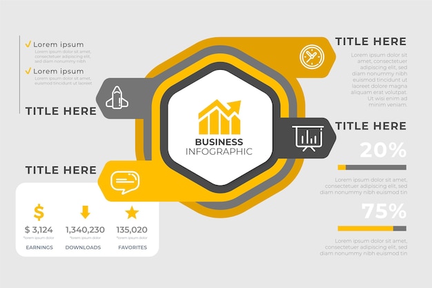 Business infographic analysis template