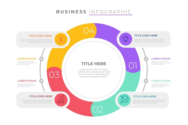 Business infographic template style