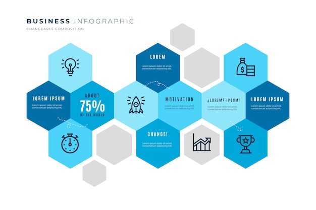 Business infographic template