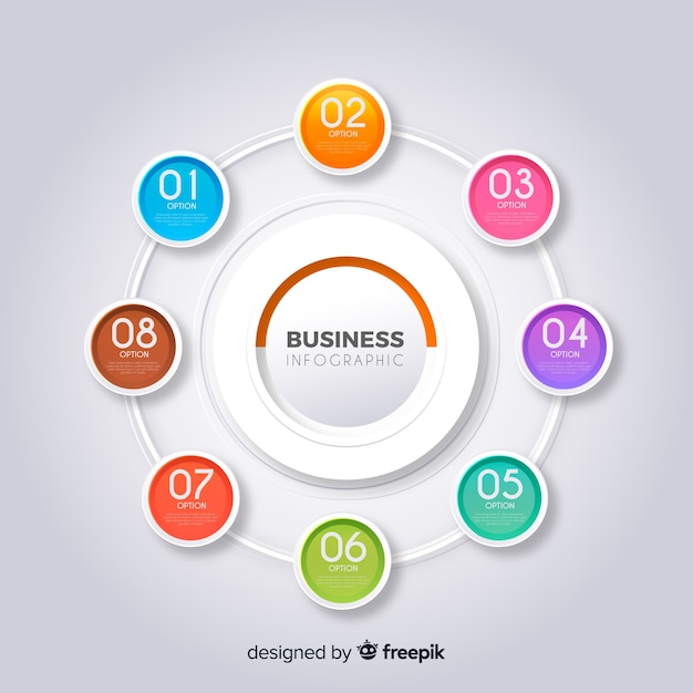 Business infographic template