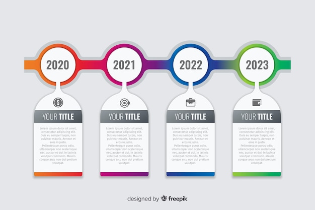 Business infographic timeline