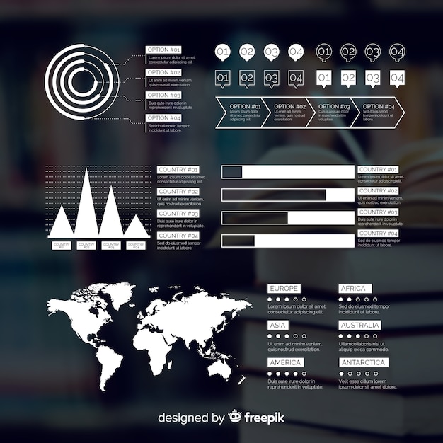 Business infographic with picture