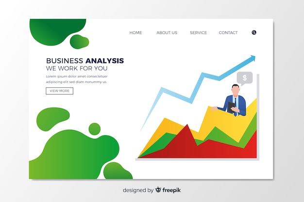 Business landing page