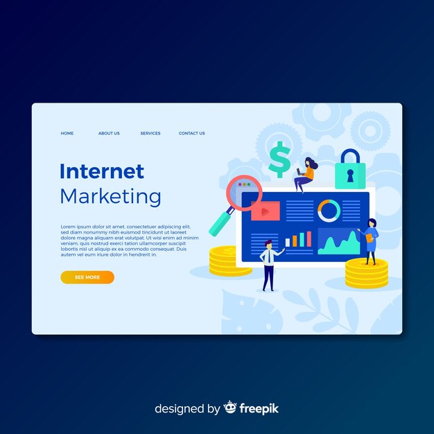 Business landing page