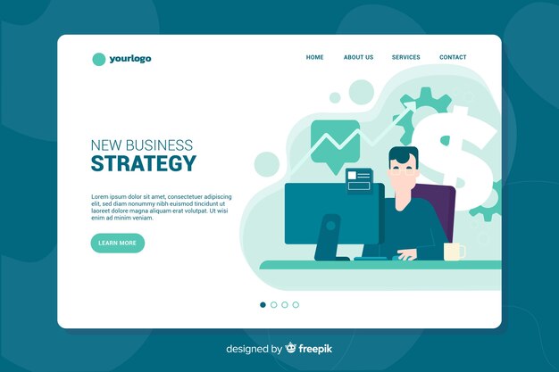 Business landing page