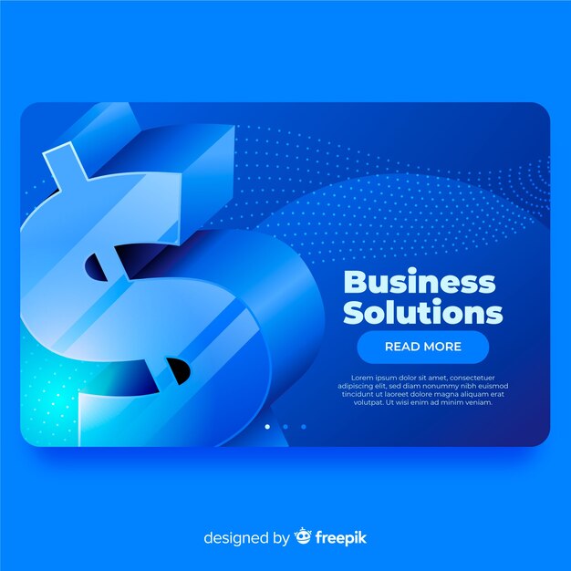 Business landing page