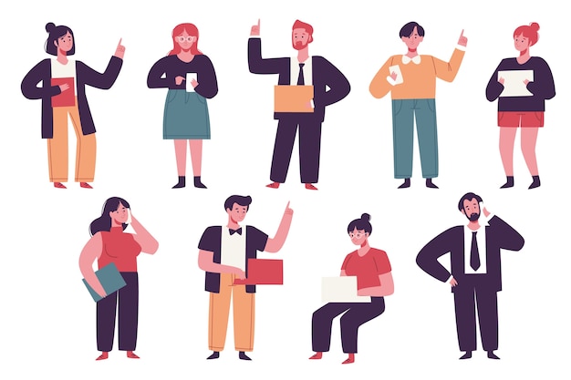 Free Vector business people illustration