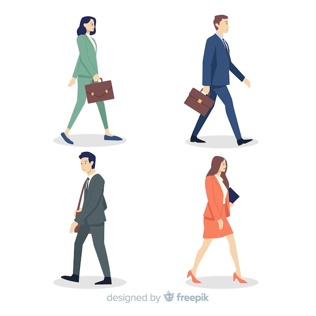 Free Vector business people