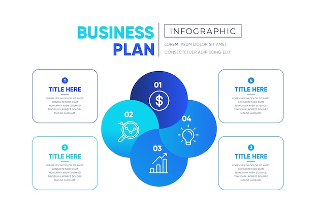 Business plan infographic concept