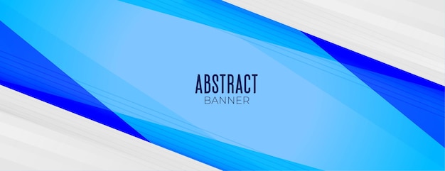 Business presentation banner  in blue color