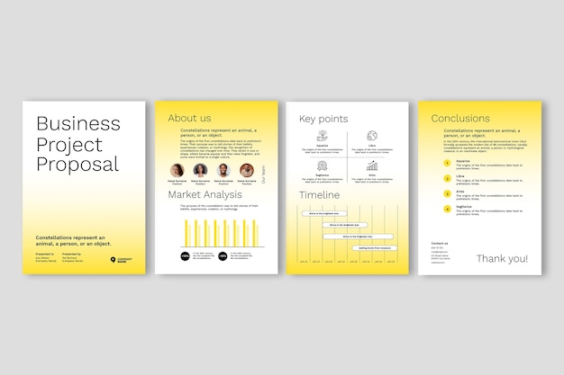 Business proposal template design