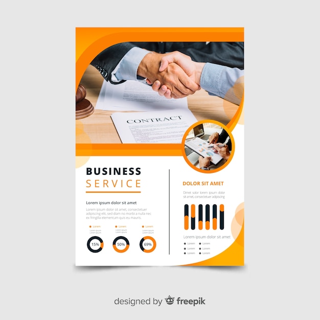 Business service flyer template