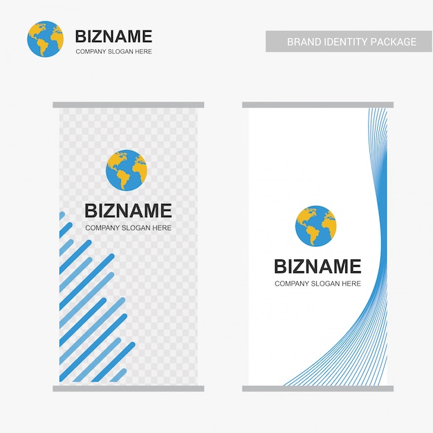 Free Vector business standee design