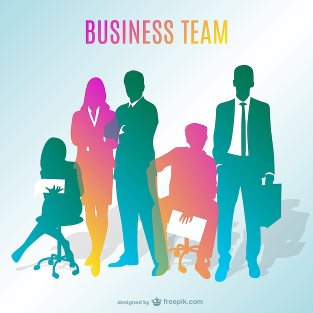 Business team silhouettes