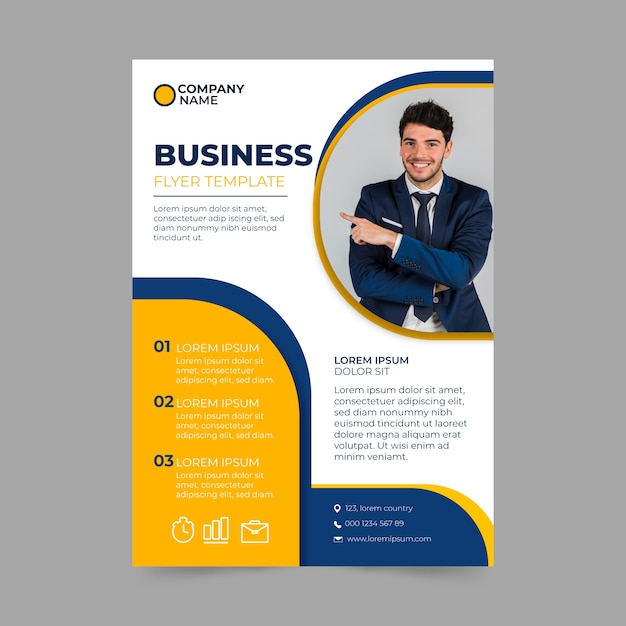 Business template flyer style