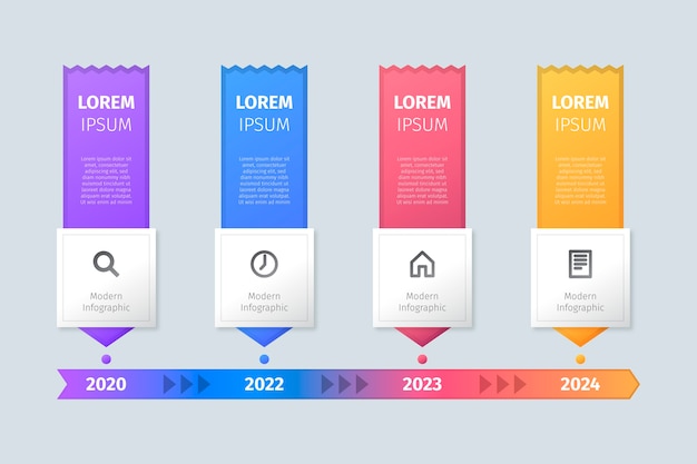 Business timeline infographic template