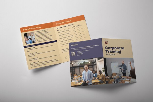 Business training proposal template design