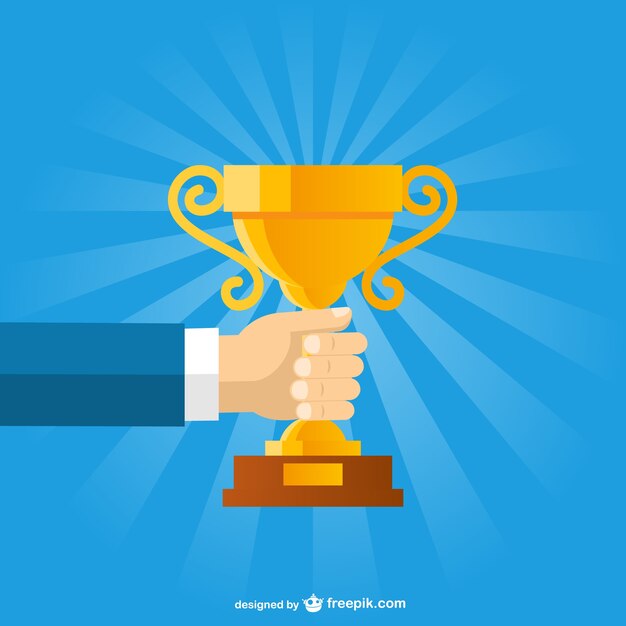 Business trophy vector