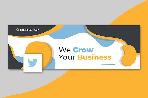 Business twitter cover template