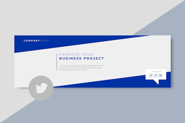 Business twitter header template