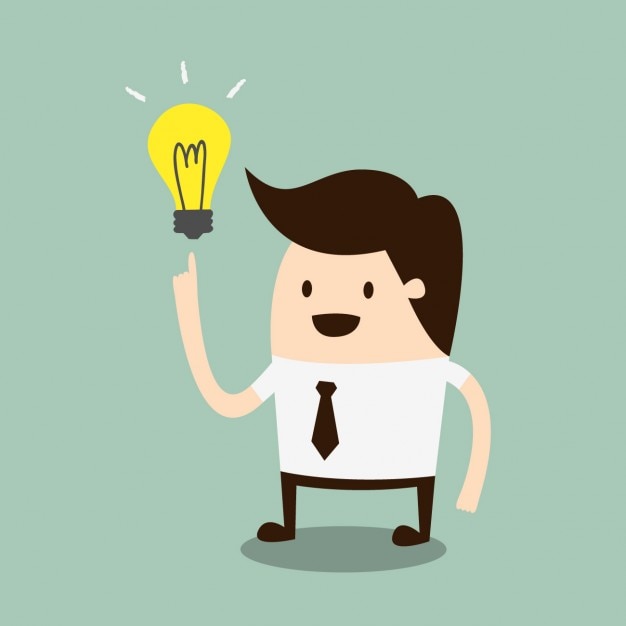 Free Vector businessman having an idea