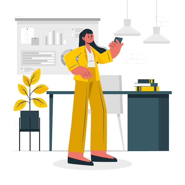 Businesswoman concept illustration