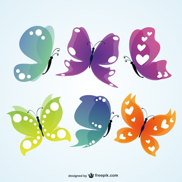 Free vector butterflies illustration