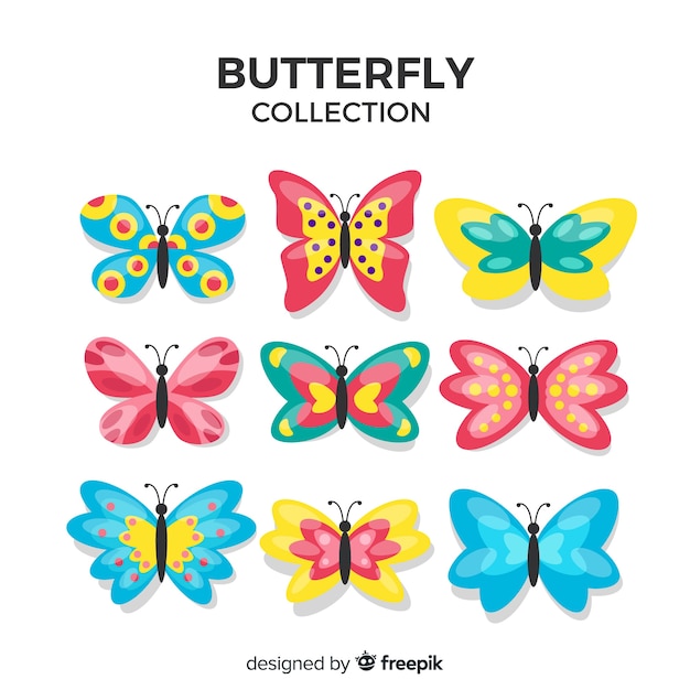 Free Vector butterfly collection